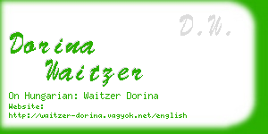 dorina waitzer business card